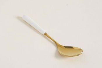 Tenedor para ensalada dorado