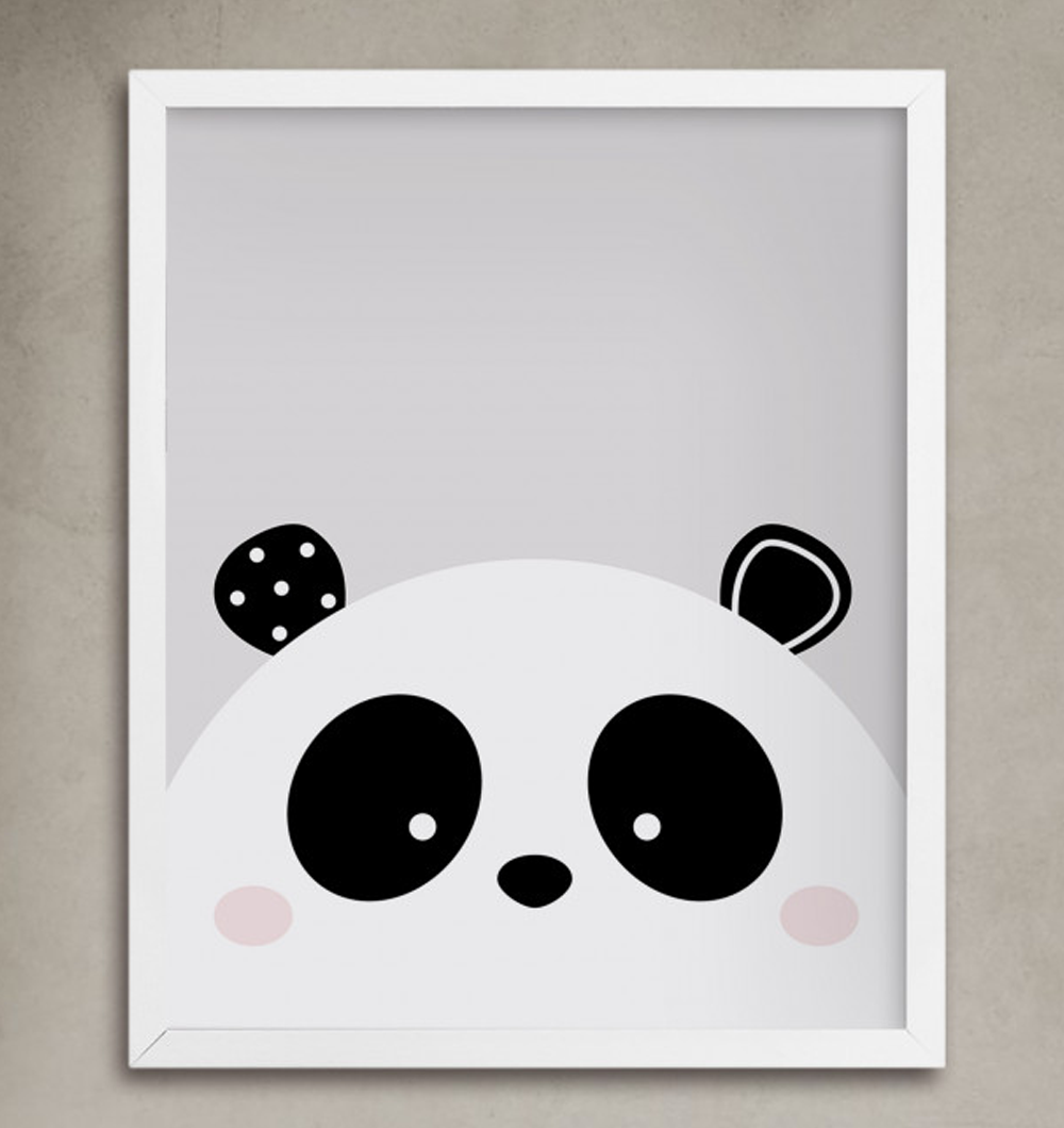 Cuadro Kids Panda 28 x 35 Cm