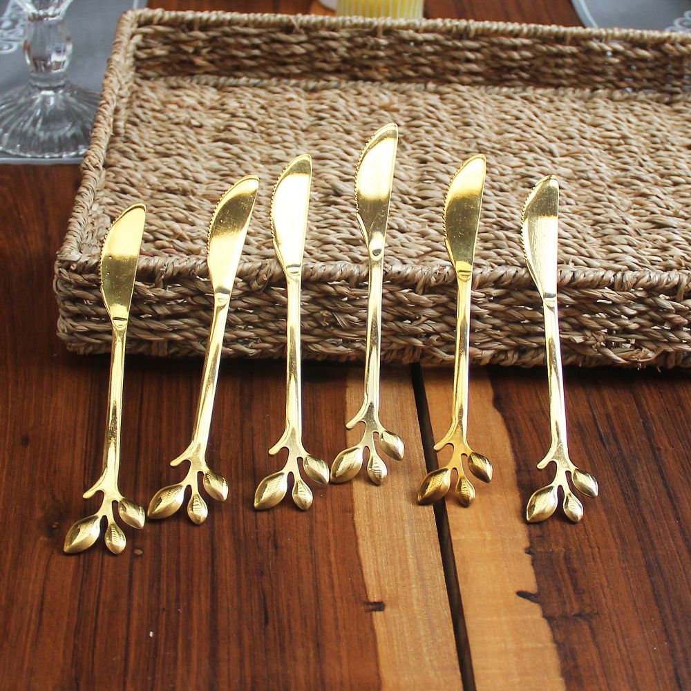 Cuchillos de Postre Gold x 6